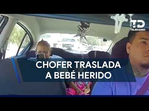 Chofer traslada a bebé herido a hospital en Guadalupe