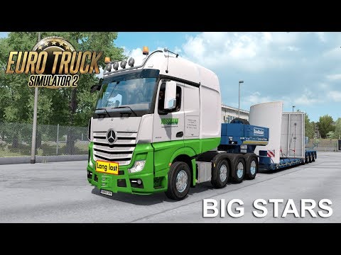Euro Truck Simulator 2 - Big Stars – Actros / Arocs SLT v 1.5.5 | ETS2 Mods 1.35