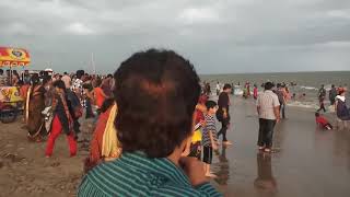 preview picture of video 'Kakinada beach in a rainy day'