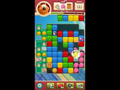 Toon Blast Level 7605 - NO BOOSTERS 🐻🐺🐱 | SKILLGAMING ✔️