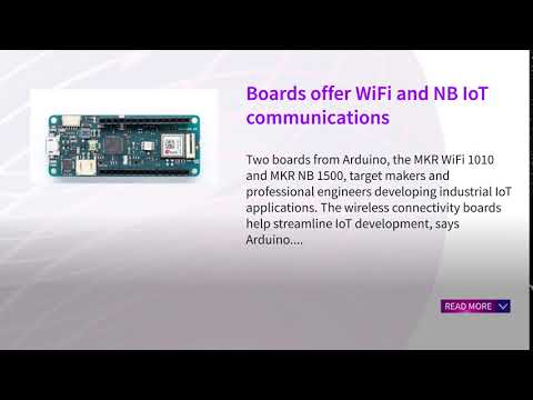 Boards offer WiFi and NB IoT communications