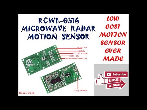 Rcwl-0516 Microwave Radar Human Motion Sensor