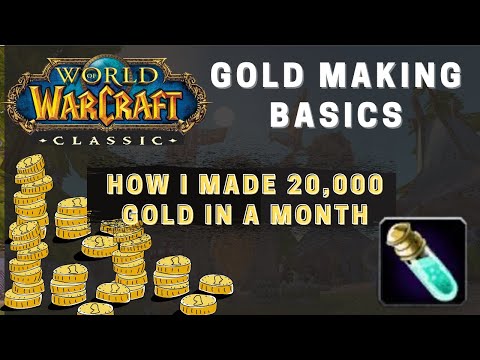 Gold Making Basics in WOW Classic | TSM | Alchemy and how I made 20,000g in the past 30 days