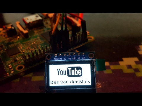 How to connect a 128x64 pixel OLED display to a Raspberry Pi
