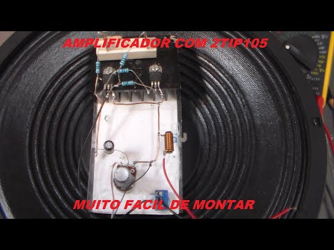 AMPLIFICADOR COM 2 TIP 105