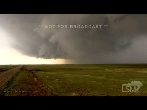 5-18-23 Amarillo, TX - Tornado Warned Supercell Aerial 4K