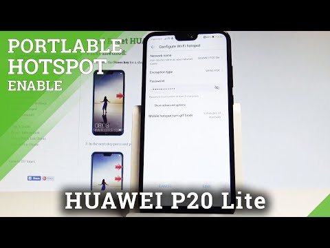 How to Set Up Portable Hotspot in HUAWEI P20 Lite - Wi-Fi Sharing |HardReset.Info