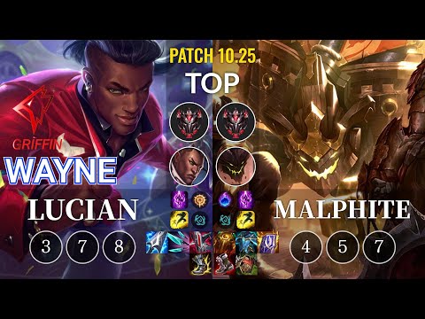 GRF Wayne Lucian vs Malphite Top - KR Patch 10.25