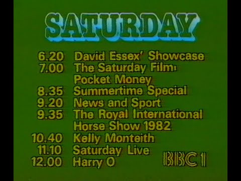 Saturday 24th July 1982 BBC1