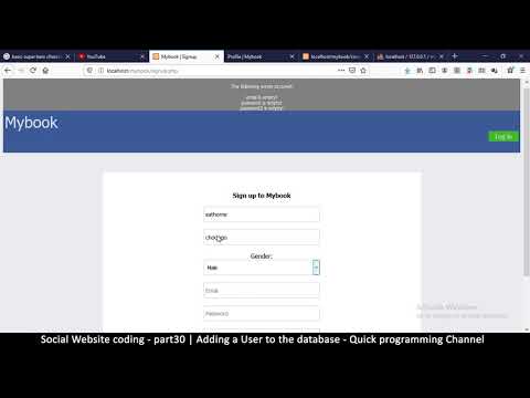 Social Website from scratch Part 8 Profile Page Top Bar | PHP | HTML | CSS | MYSQL Database