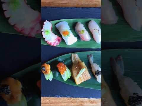 Sushi bar japonês #shrots #omakase #sushi #salmão #camarão #ostra