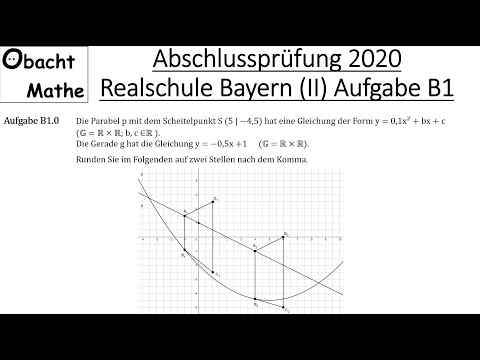 Abschlussprüfung Mathe 2020 Realschule Bayern Gruppe (2/3) Aufgabe B1 vorgerechnet | ObachtMathe