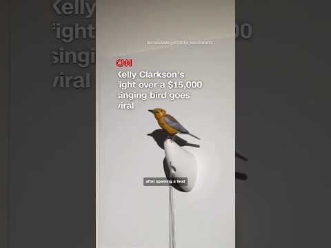Kelly Clarkson's fight over a $15,000 singing bird goes viral