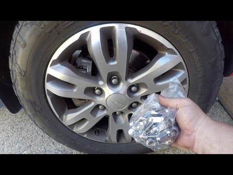Damaged Ford Ranger wheel nuts. Damaged Ford Everest wheel Nuts. Swollen Lug nuts.