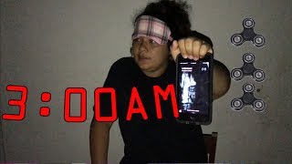 DO NOT SPIN A FIDGET SPINNER AT 3AM!! OMG SO SCARY!! PRANK ON MARY!!!