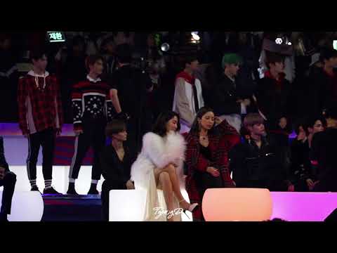 171201 MAMA NCT127 Reaction to Super Junior Blacksuit