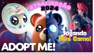 Jogando o novo Mini Game do Adopt Me! Roblox pós Atualização.
