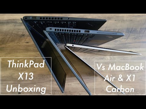 Lenovo ThinkPad X13 Unboxing & Comparison with MacBook Air & ThinkPad X1 Carbon