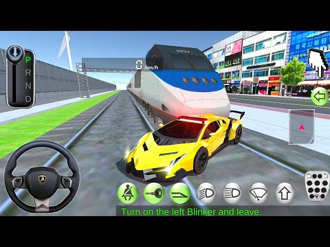 3D Driving Class | Police Car vs Train | Android Gameplay 02 | VSN Games