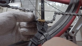 クロスやロードバイクのチェーンをミッシングリングに変えてペットボトル簡単洗浄したらメンテが超絶楽になって快適になった