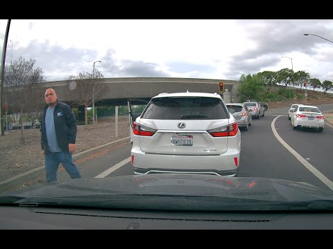 Bad Drivers of the Bay Area: Grown Man Throws Temper Tantrum on a Freeway On-ramp (NSFW - Language)