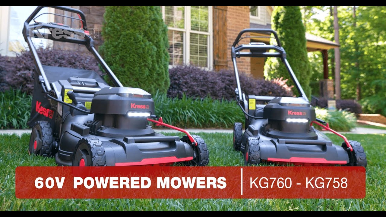 Kress KG760 & KG758 | 60V Lawn Mowers