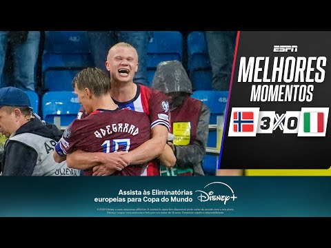Gols e lances de Noruega x Itália