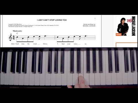Reading piano music and playing it on the keys