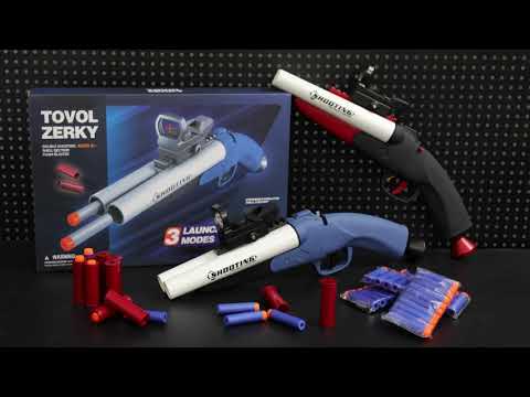 Toy Double Barrel Shotgun with Ejection Shells