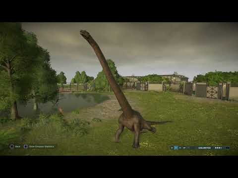 Jurassic World Evolution 2: Suchomimus vs Mamenchisaurus