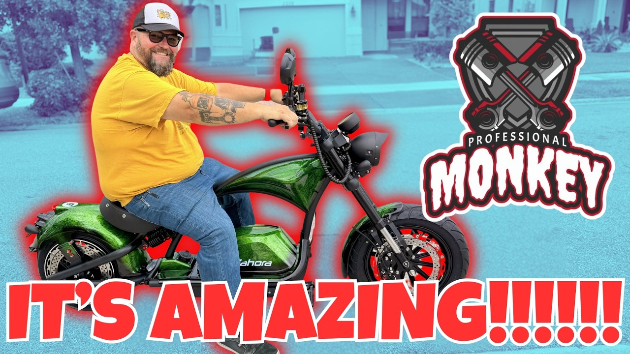 The Ultimate Harley Davidson Companion Bike! Eahora Electric Chopper!