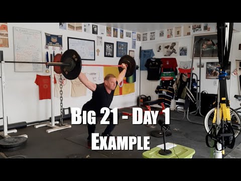 Big 21 Olympic Lifting Program Day 1 Example