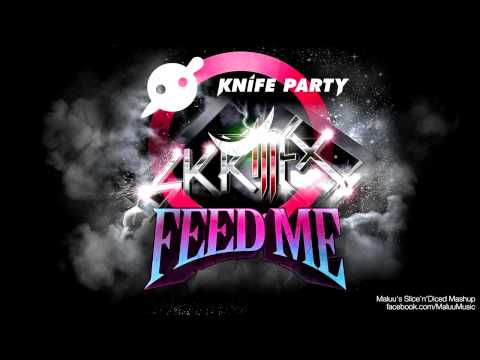 Feed Me vs. Knife Party vs. Skrillex - My Pink Reptile Party (Maluu's Slice'n'Diced Mashup)