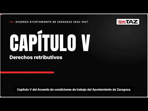 Vídeo: Capítulo V · Retribuciones