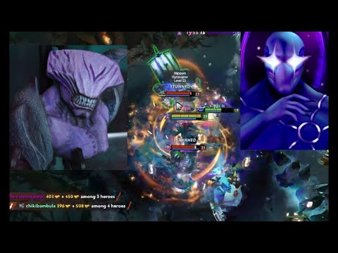 highlight - Yatoro Faceless Void vs Tiny, Timber, Gyro, Ogre, Nyx - dota2