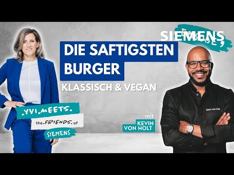 Saftige Burger perfekt zubereitet mit der Siemens Grillplatte | Yvi meets Kevin von Holt