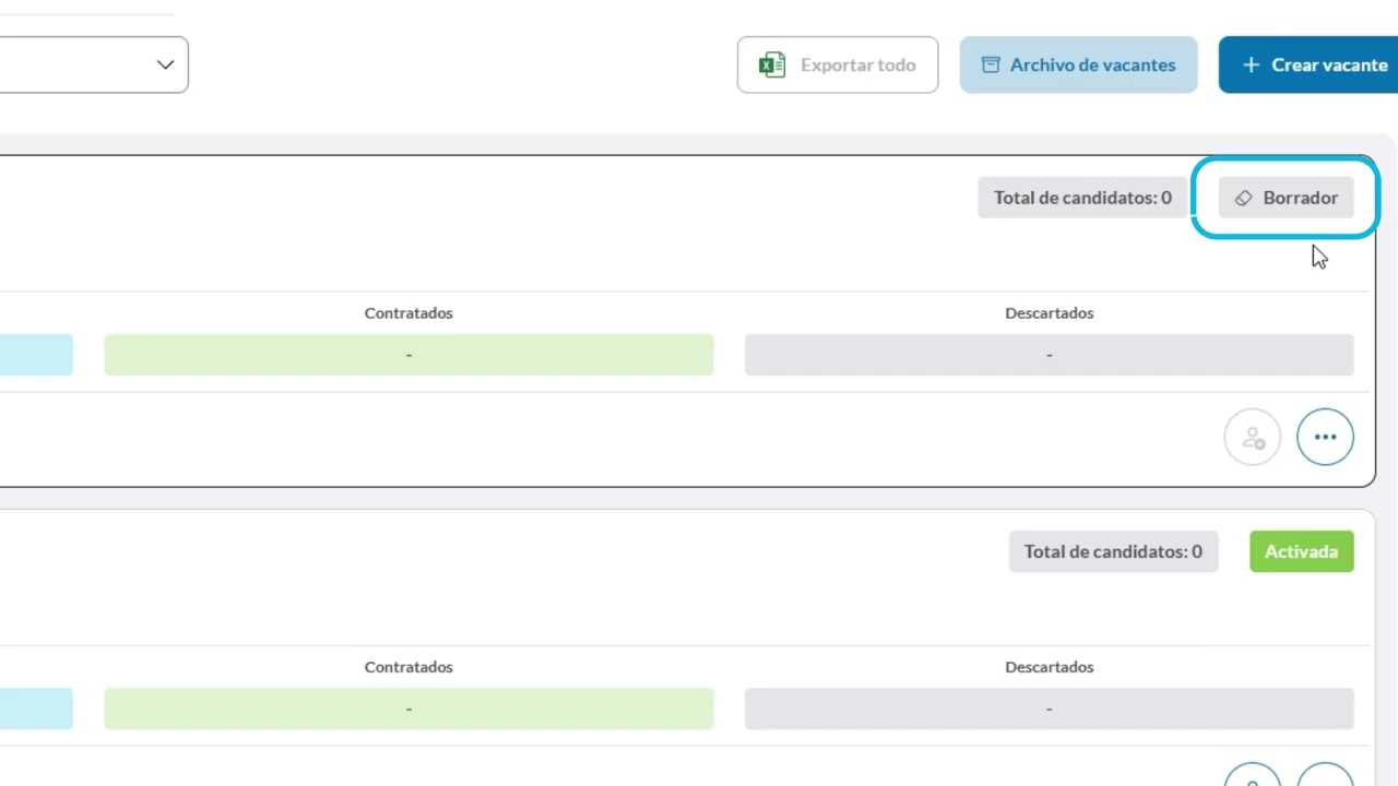 Módulo 5: Vacantes - Procesos de selección | Información de vacantes