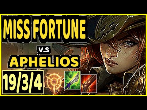 STIXXAY (MISS FORTUNE) vs APHELIOS - 19/3/4 KDA BOTTOM ADC CHALLENGER GAMEPLAY - NA