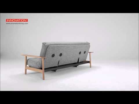 BALDER Schlafsofa mit Holzarmlehnen von Innovation