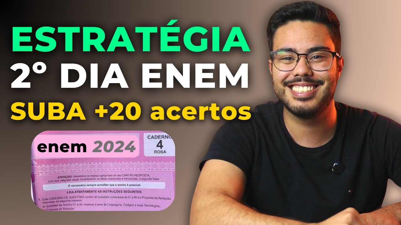 🔥ESTRATÉGIA COMPLETA PARA O 2º DIA ENEM (CRONOGRAMA SEMANA 2)