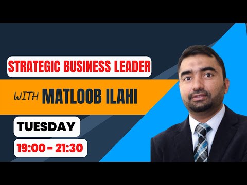 Strategic Business leader |Lecture1| September 2022