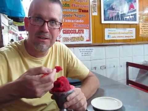 Nieve de atum no Mercado Benito Juarez em Oaxaca...