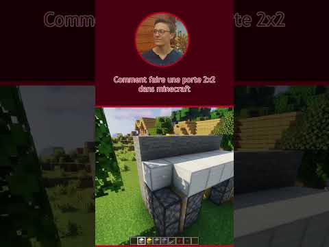 Redstone tutorial - 2x2 door in Minecraft #shorts #minecraft #gaming #redstone #tutorial #pourtoi