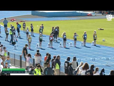 Girls U10 60m Hurdles TF 2: 2021 Commonwealth Bank State Track and Field Championships // LAVicTV