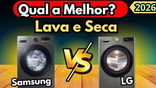 (NOVO)Qual a Melhor Lava e Seca 2026? Samsung WD11A11kg  vs LG VC4 12kg Detalhado