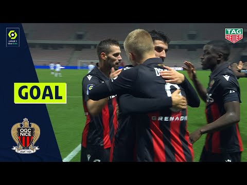 Goal Kasper DOLBERG (50' - OGC NICE) OGC NICE - LOSC LILLE (1-1) 20/21