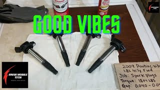 '09 PONTIAC VIBE 1.8L SPARK PLUG & IGNITION COIL R AND R JOB AND A BMX JUMPING BONUS CLIP | HACKS