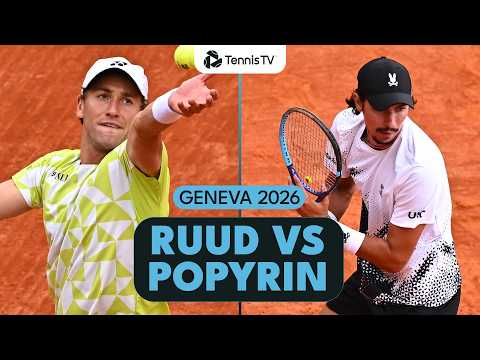 Casper Ruud Faces Alexei Popyrin | Geneva 2026 Highlights