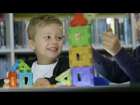 Slide 7 - Polydron KinderMag Class Set, Translucent, 96 Pieces (video)