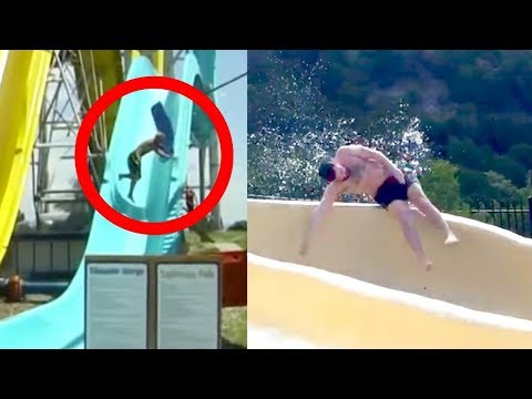 10 Epische Wasserrutschen Fails - Mit Kamera aufgenommen!